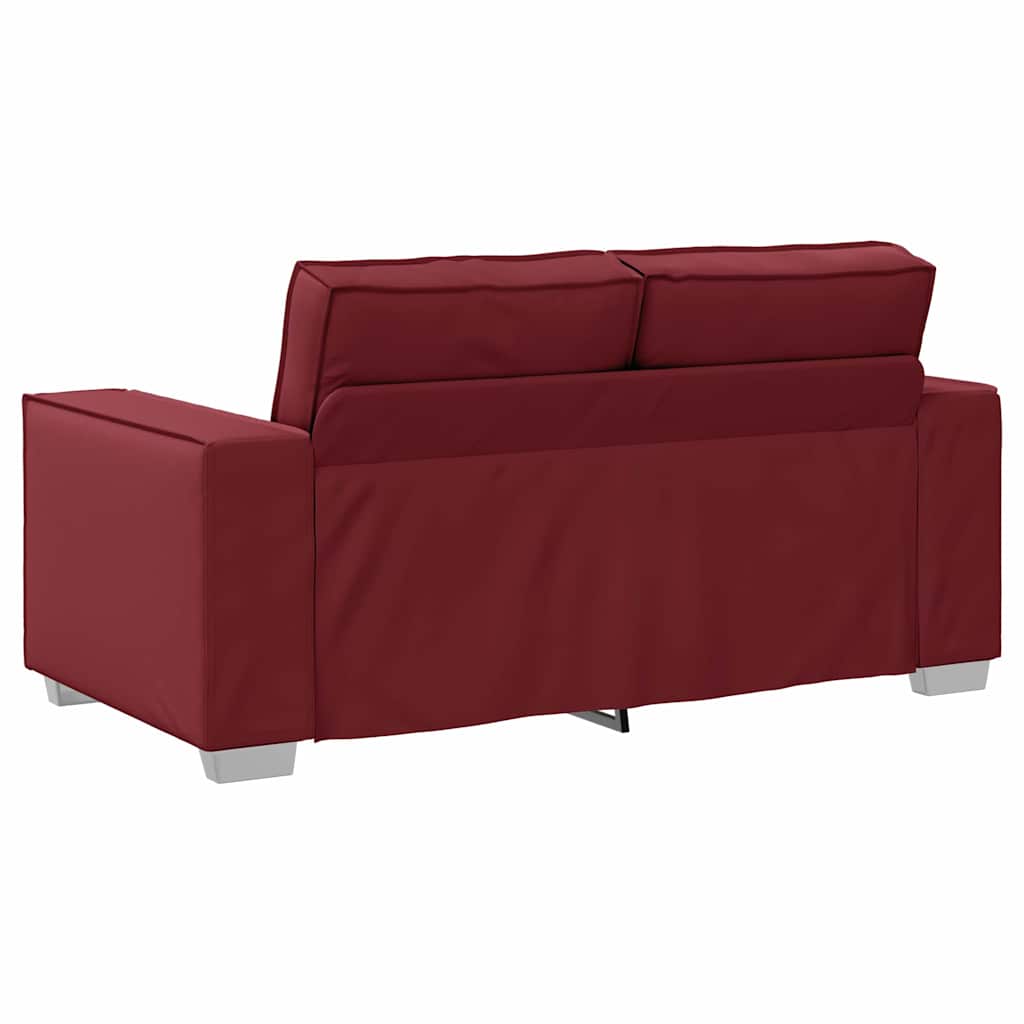Cadeirão sofá vermelho tinto 160 x 78 x 84 cm Couro Artificial