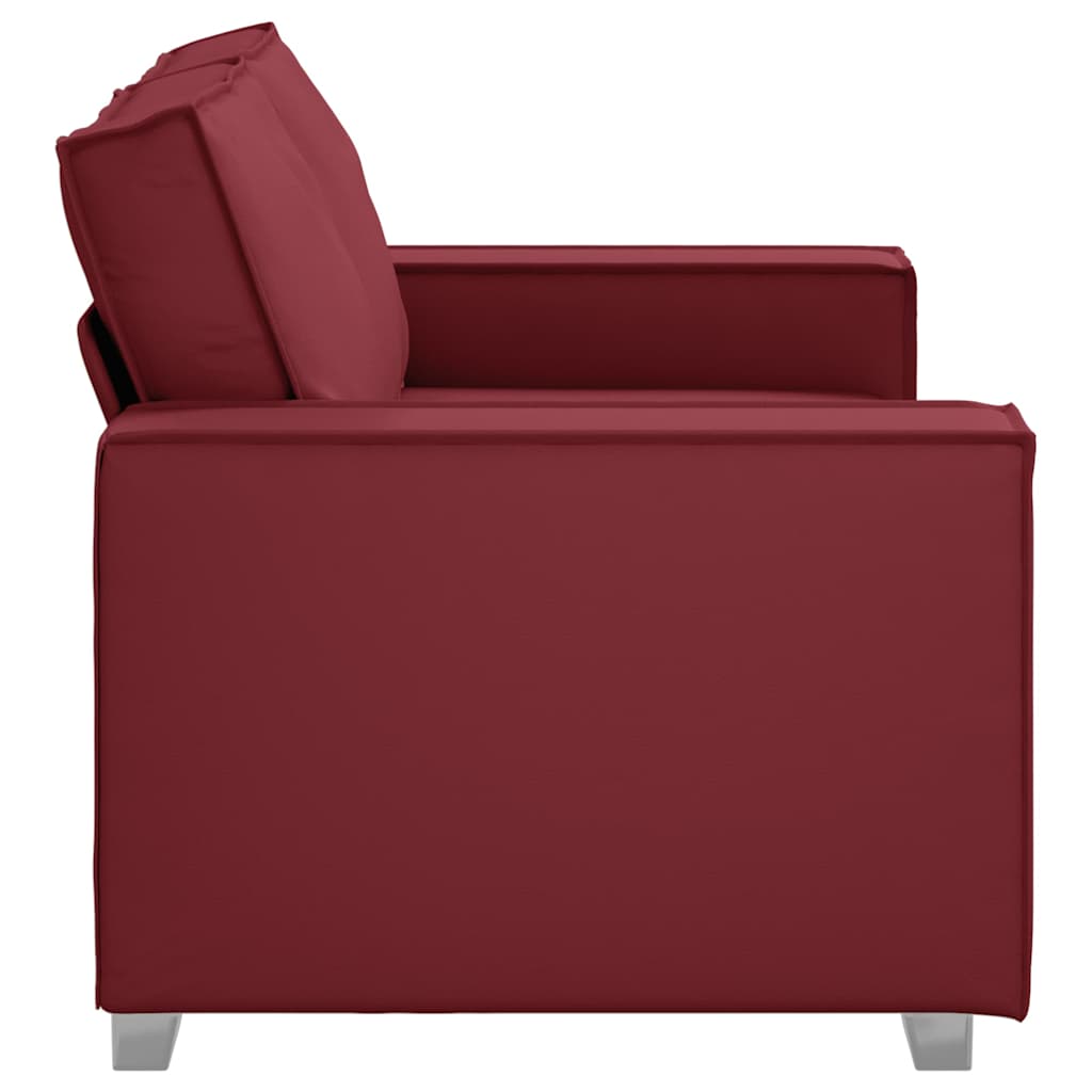 Cadeirão sofá vermelho tinto 160 x 78 x 84 cm Couro Artificial