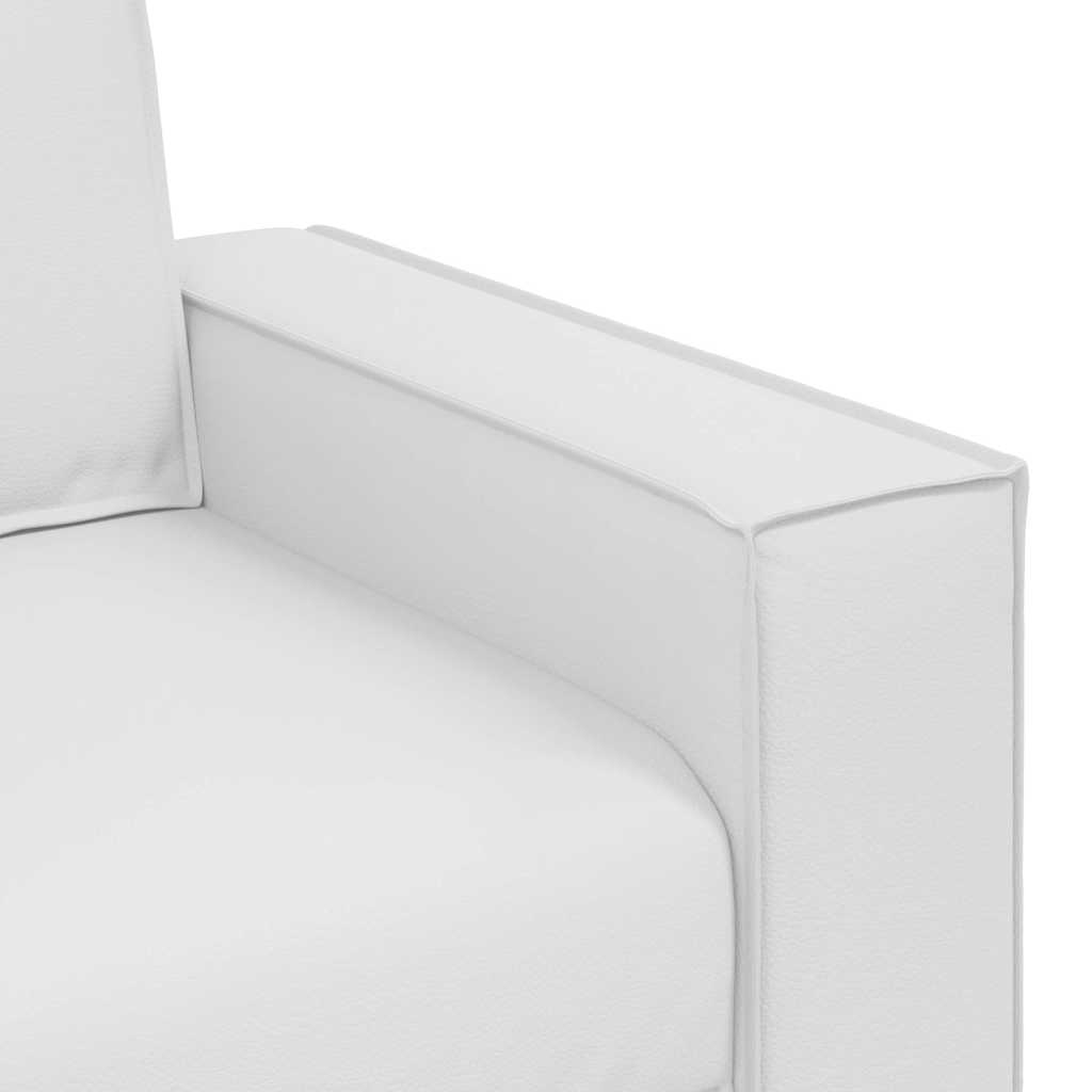 Cadeirão sofá Branco 160 x 78 x 84 cm Couro Artificial