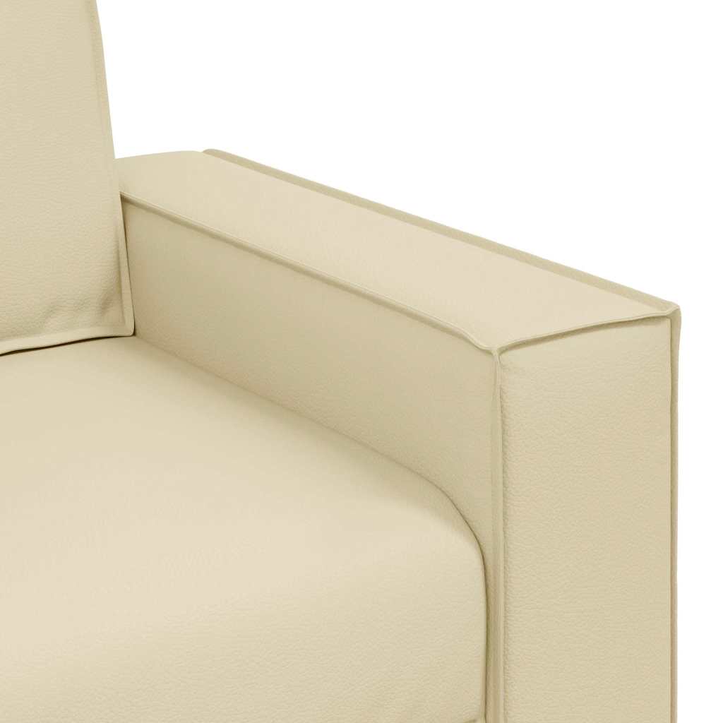 Cadeirão sofá Creme 180 x 78 x 84 cm Couro Artificial