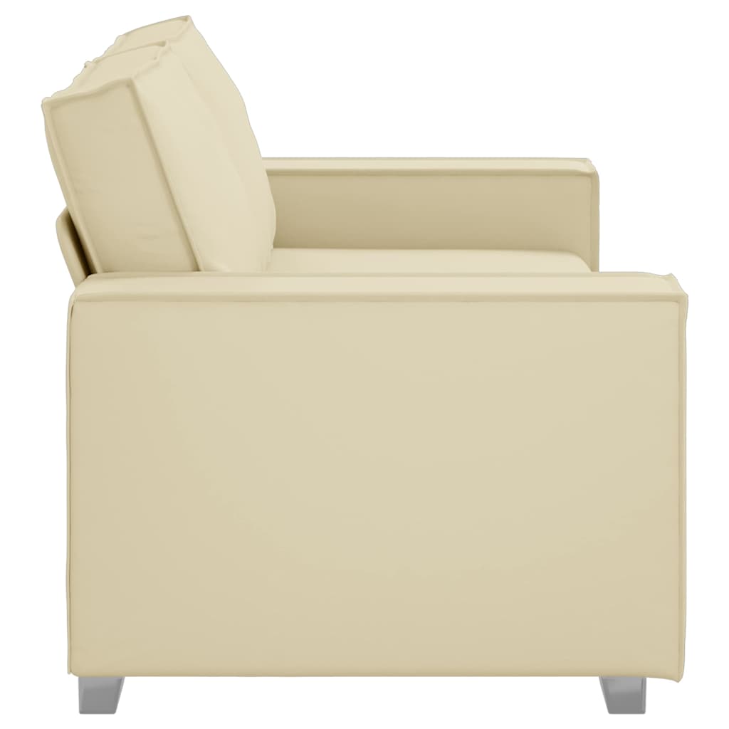Cadeirão sofá Creme 180 x 78 x 84 cm Couro Artificial