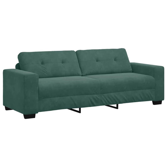Sofá com almofada Verde-escuro Veludo