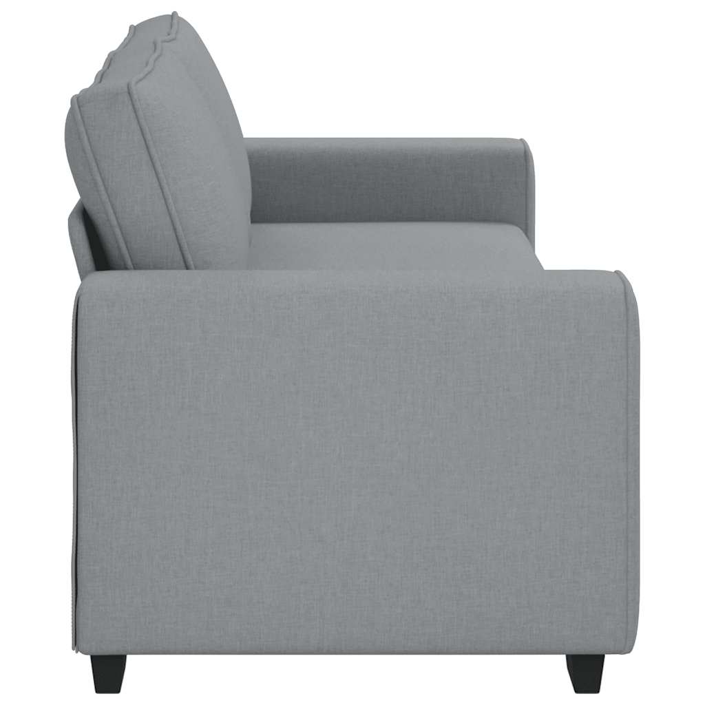 Sofá de 3 lugares 180 cm tecido cinza-claro