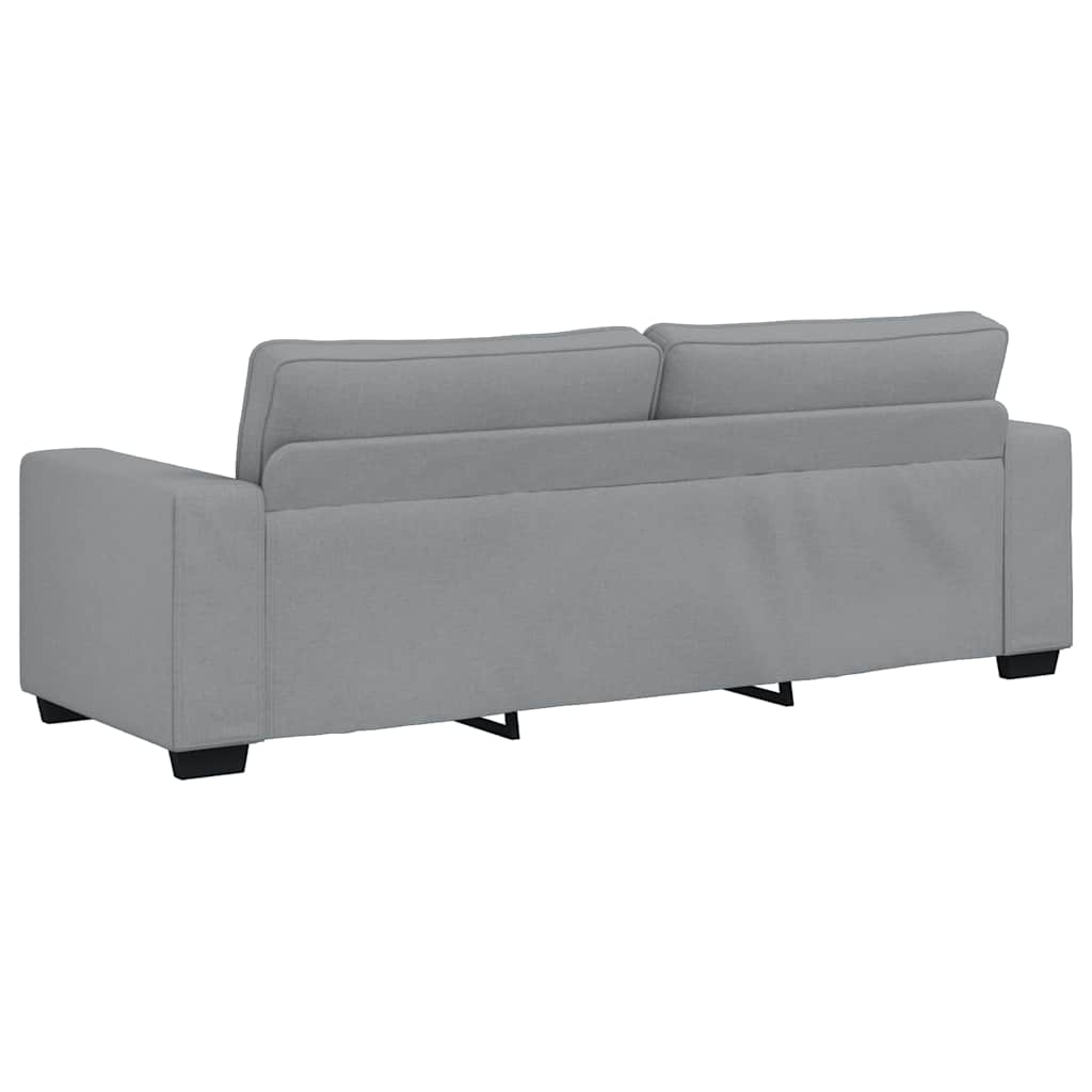 Sofá de 3 lugares 180 cm tecido cinza-claro