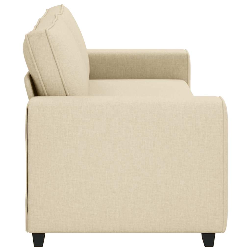 Sofá de 3 lugares tecido 180 cm cor creme