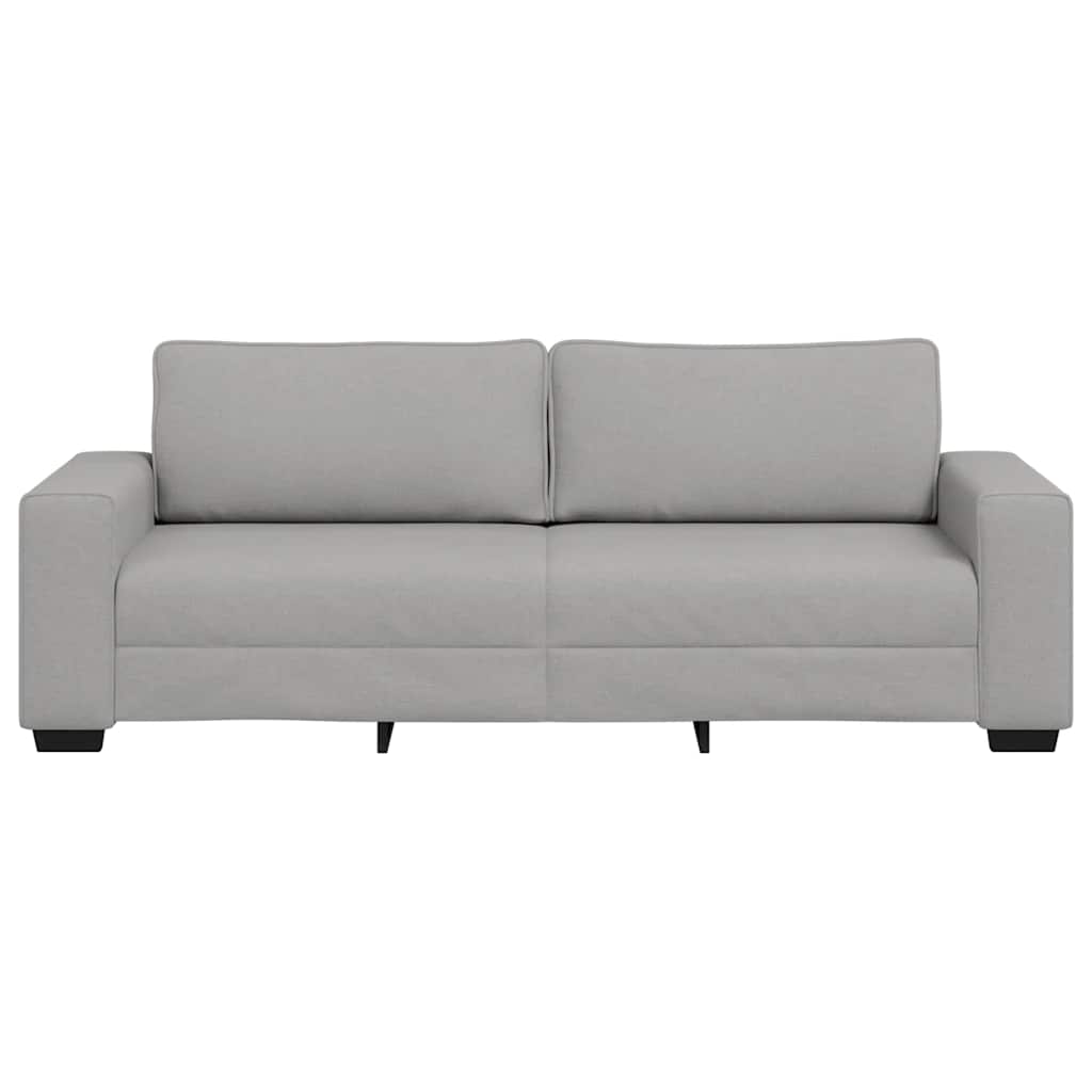Sofá de 3 lugares 180 cm tecido cinzento nublado