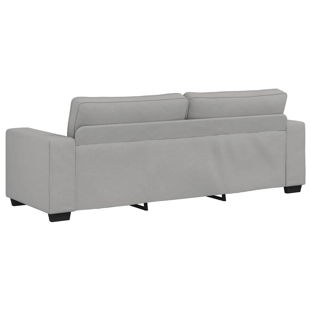 Sofá de 3 lugares 180 cm tecido cinzento nublado