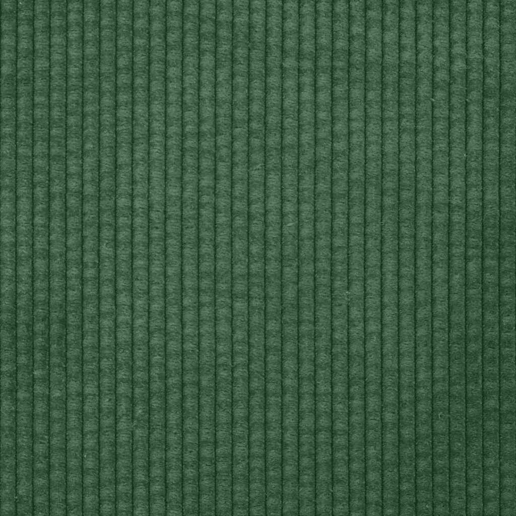 Sofá-luvas 120 cm tecido corduroy verde escuro