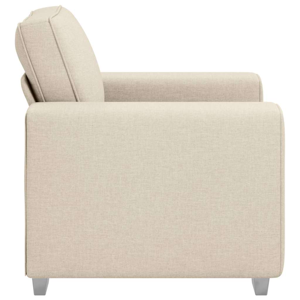 Sofá com almofada com travesseiro Bege 100 x 77 x 82 cm Linho