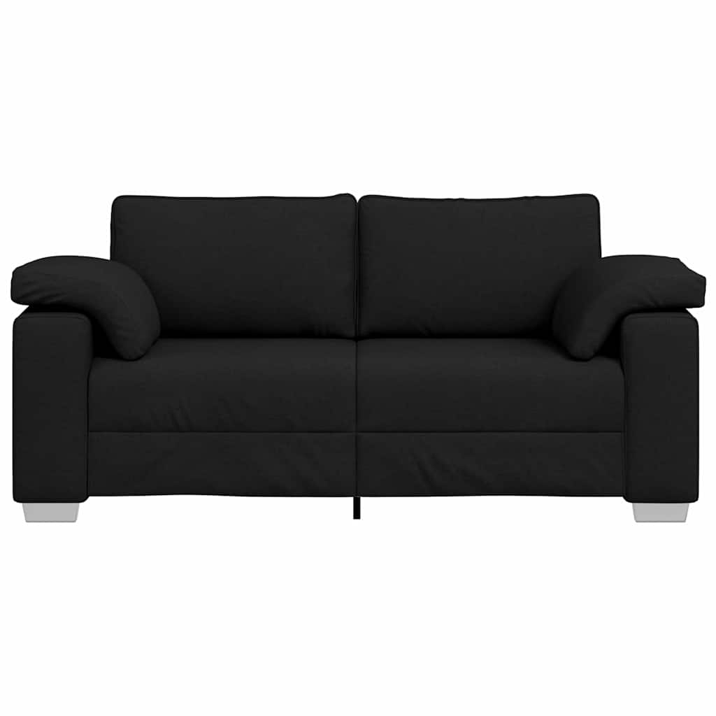 Sofá com almofada Preto 180 x 77 x 82 cm tecido
