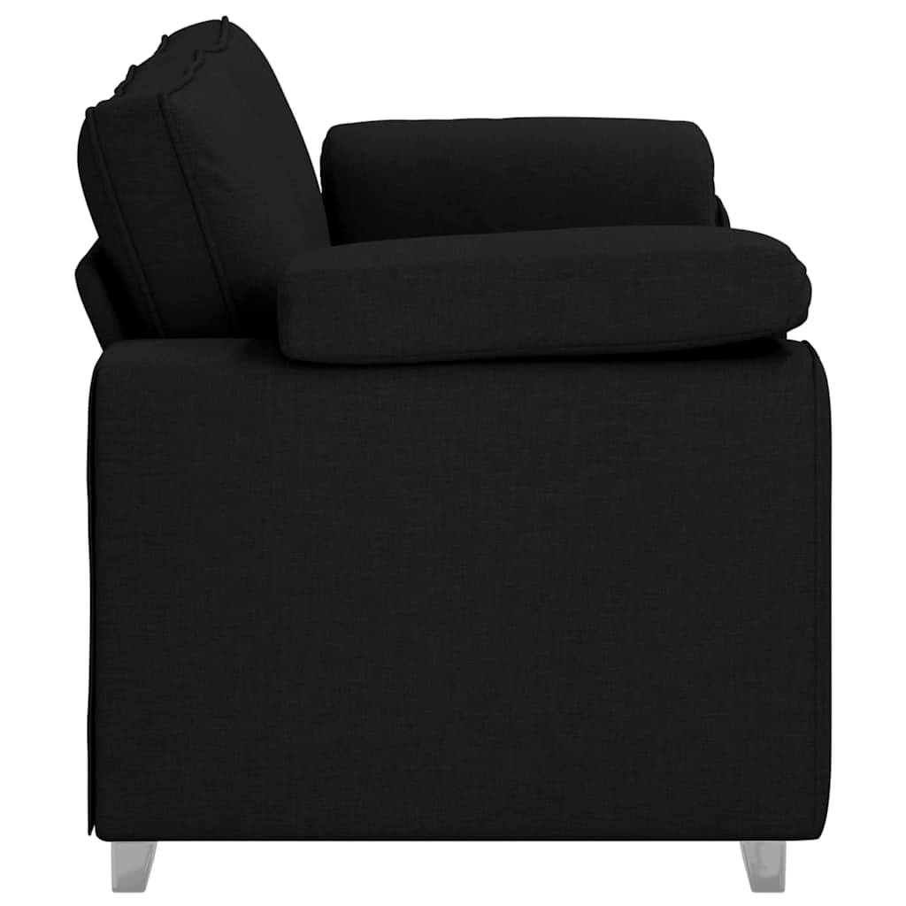 Sofá com almofada Preto 180 x 77 x 82 cm tecido