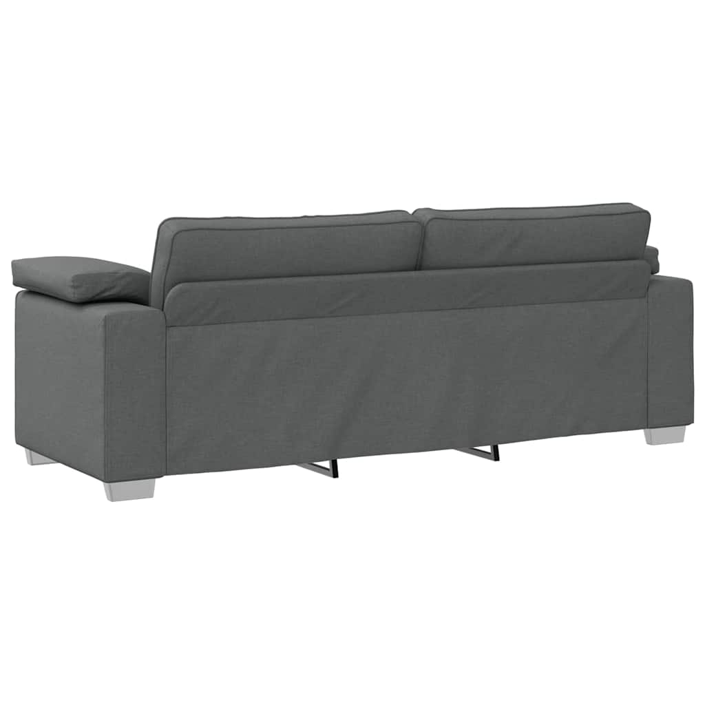 Sofá com almofada Cinzento escuro 219 x 77 x 82 cm tecido