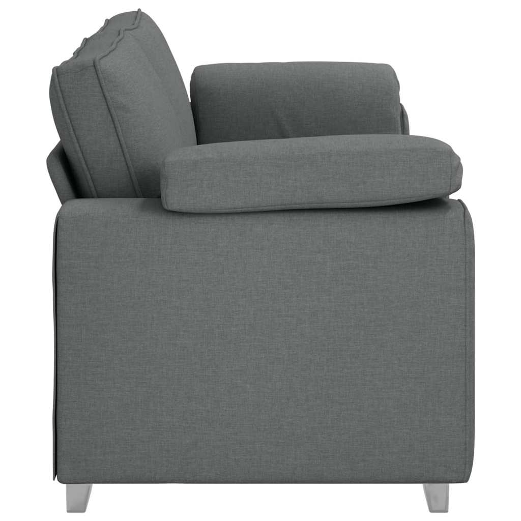 Sofá com almofada Cinzento escuro 219 x 77 x 82 cm tecido