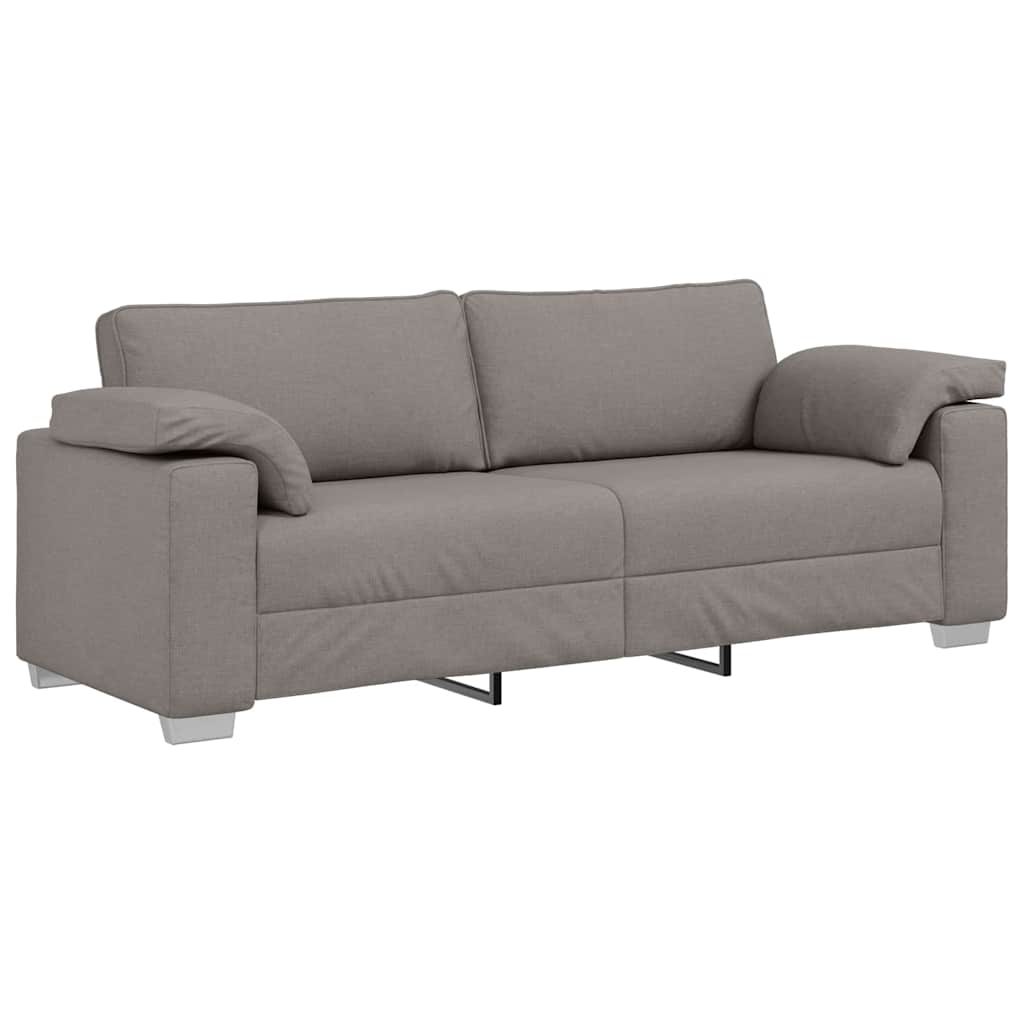 Sofá com almofada Cinzento-acastanhado 219 x 77 x 82 cm tecido