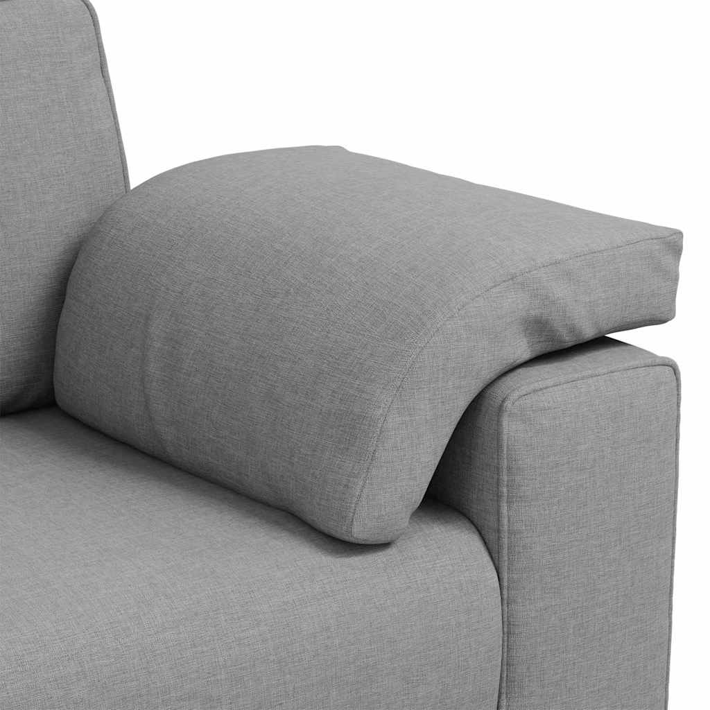 Sofá com almofada Cinza Nuvem 219 x 77 x 82 cm tecido