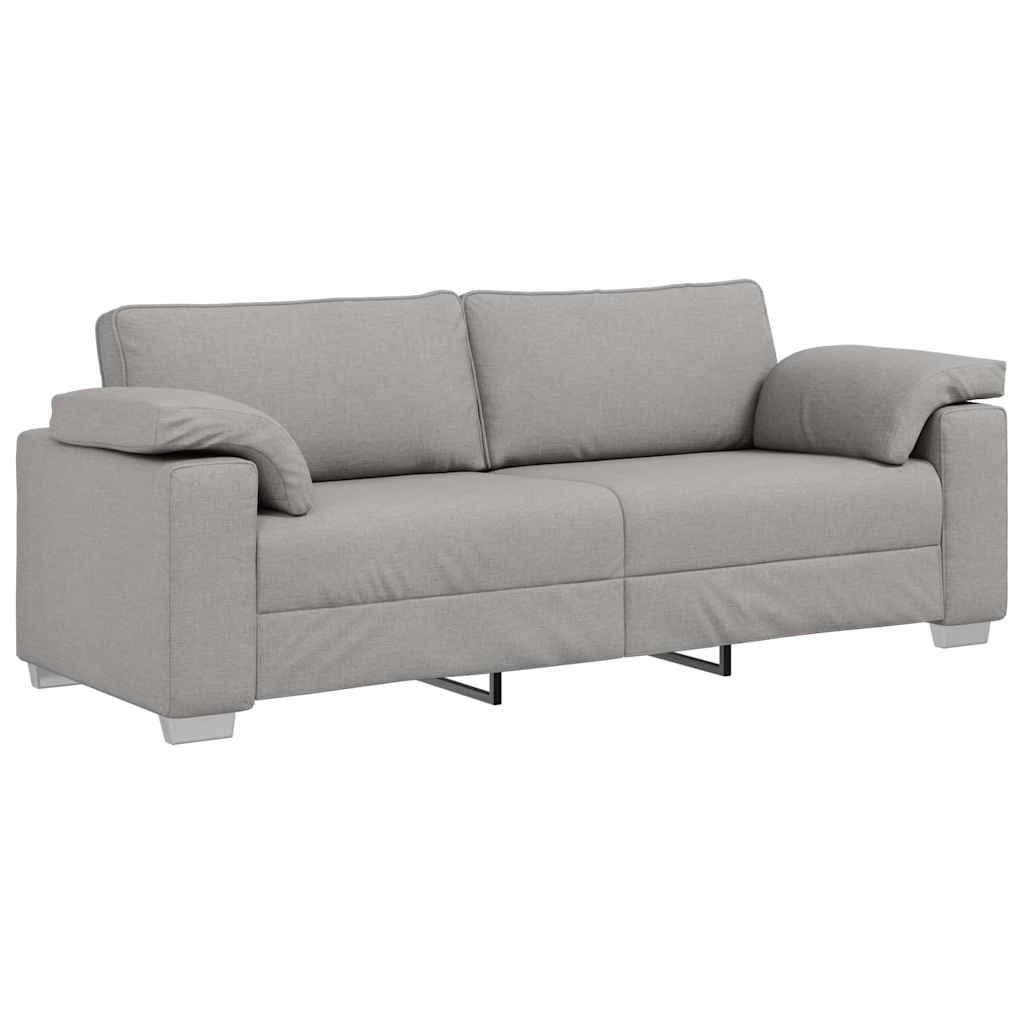 Sofá com almofada Cinza Nuvem 219 x 77 x 82 cm tecido