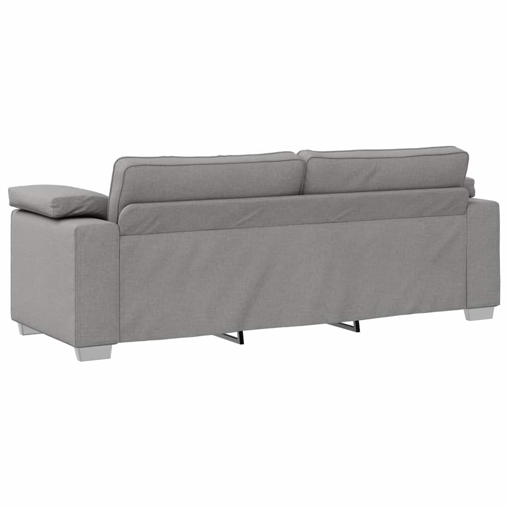 Sofá com almofada Cinza Nuvem 219 x 77 x 82 cm tecido