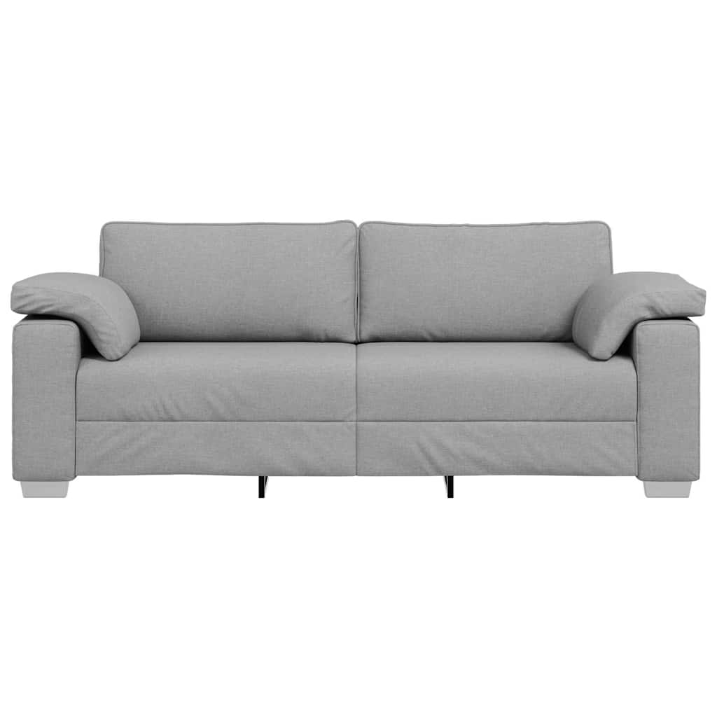 Sofá com almofada Cinza Nuvem 219 x 77 x 82 cm tecido