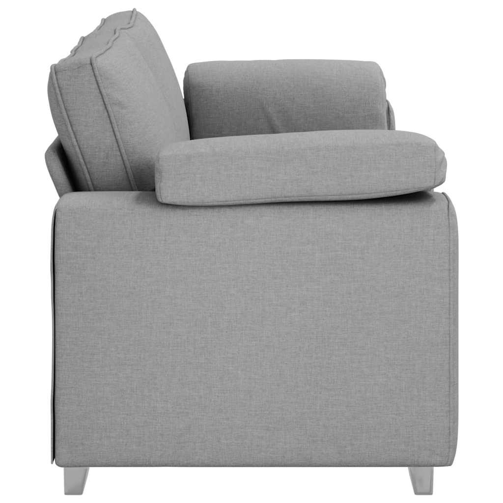 Sofá com almofada Cinza Nuvem 219 x 77 x 82 cm tecido