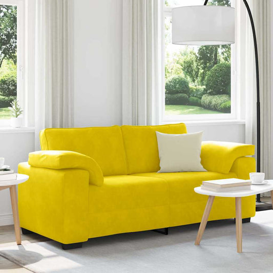 Sofá-luvas 140 cm veludo amarelo