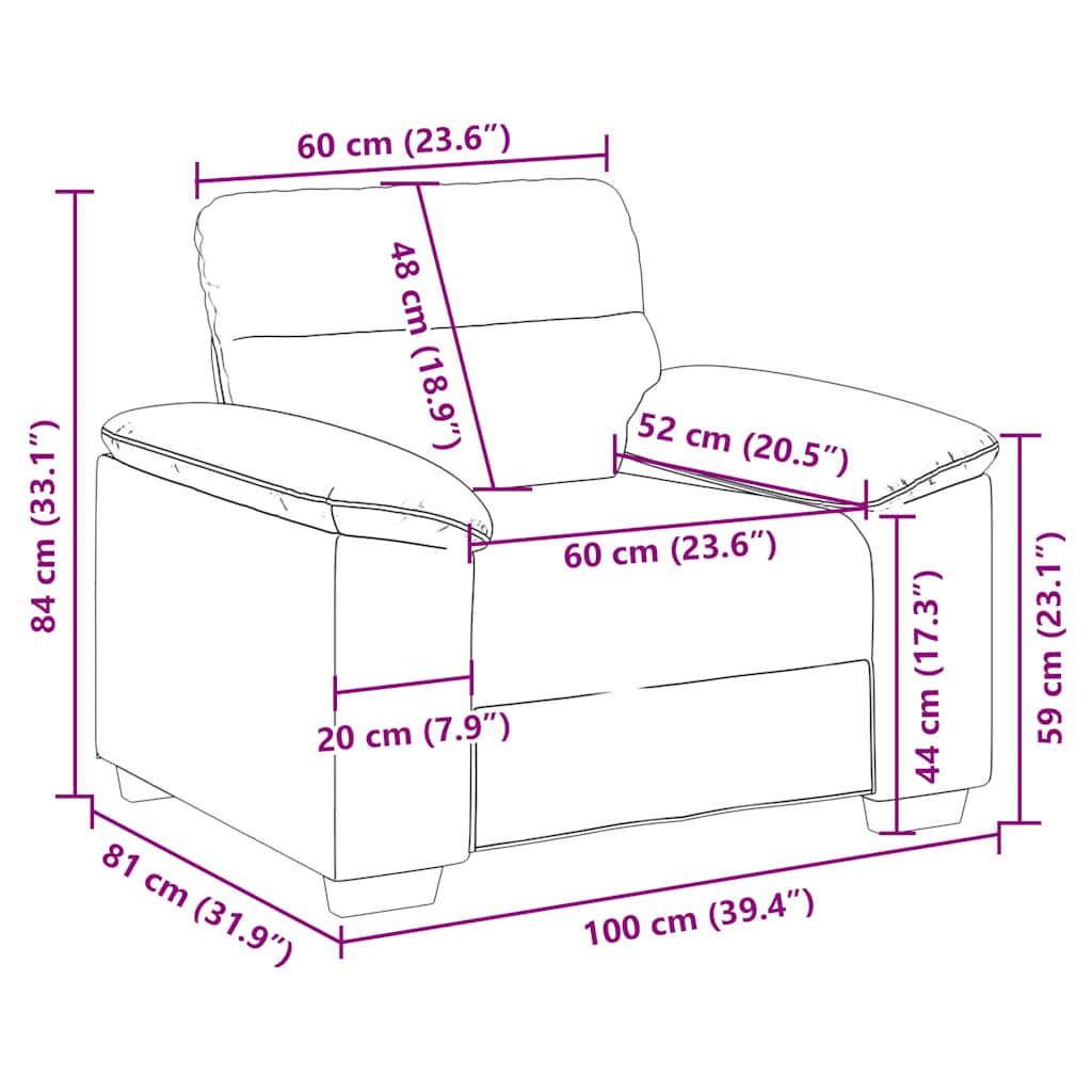 Poltrona tecido vermelho tinto