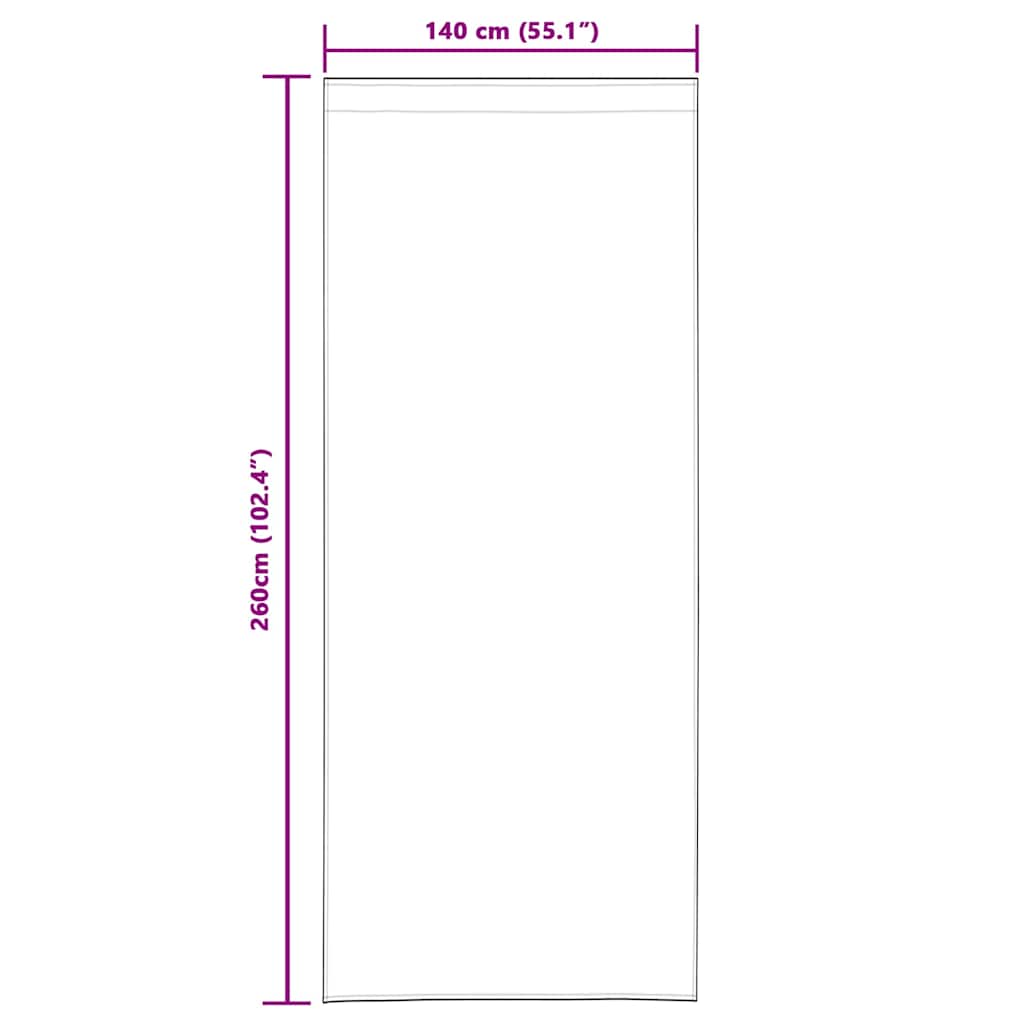 Cortinas com cortinas 2 pcs Creme 140 x 260 cm Veludo