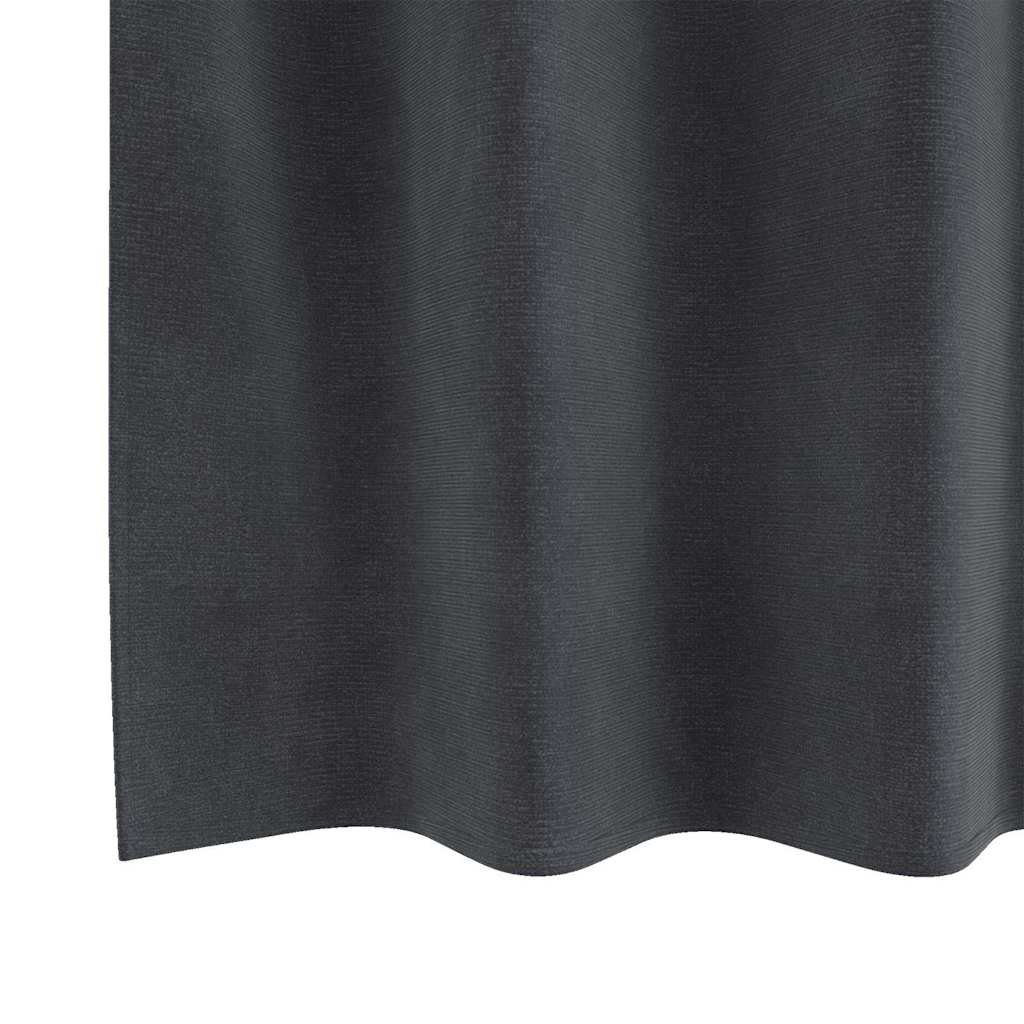 Cortinas com cortinas 2 pcs Cinzento-claro 140 x 245 cm Veludo