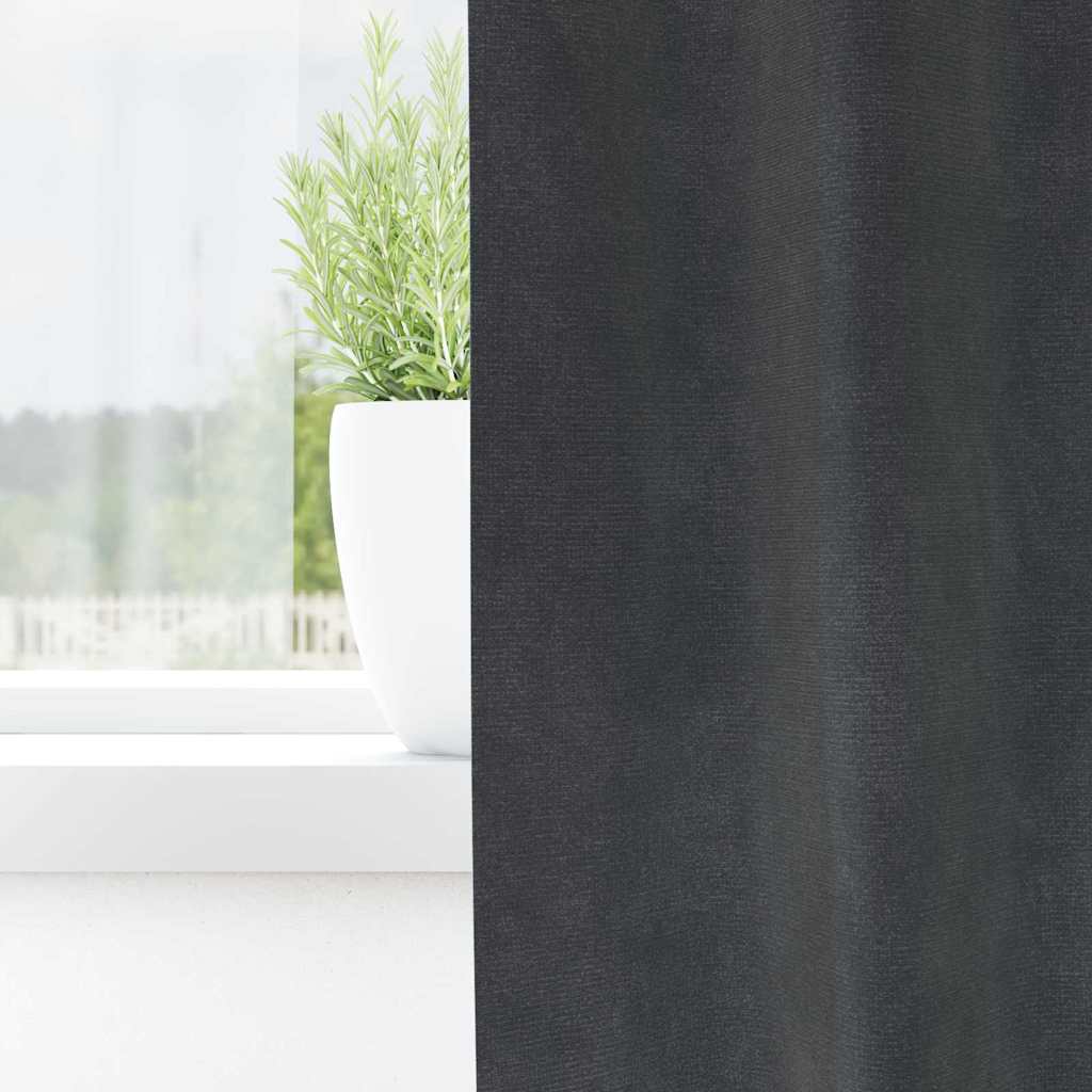 Cortinas com cortinas 2 pcs Cinzento-claro 140 x 245 cm Veludo