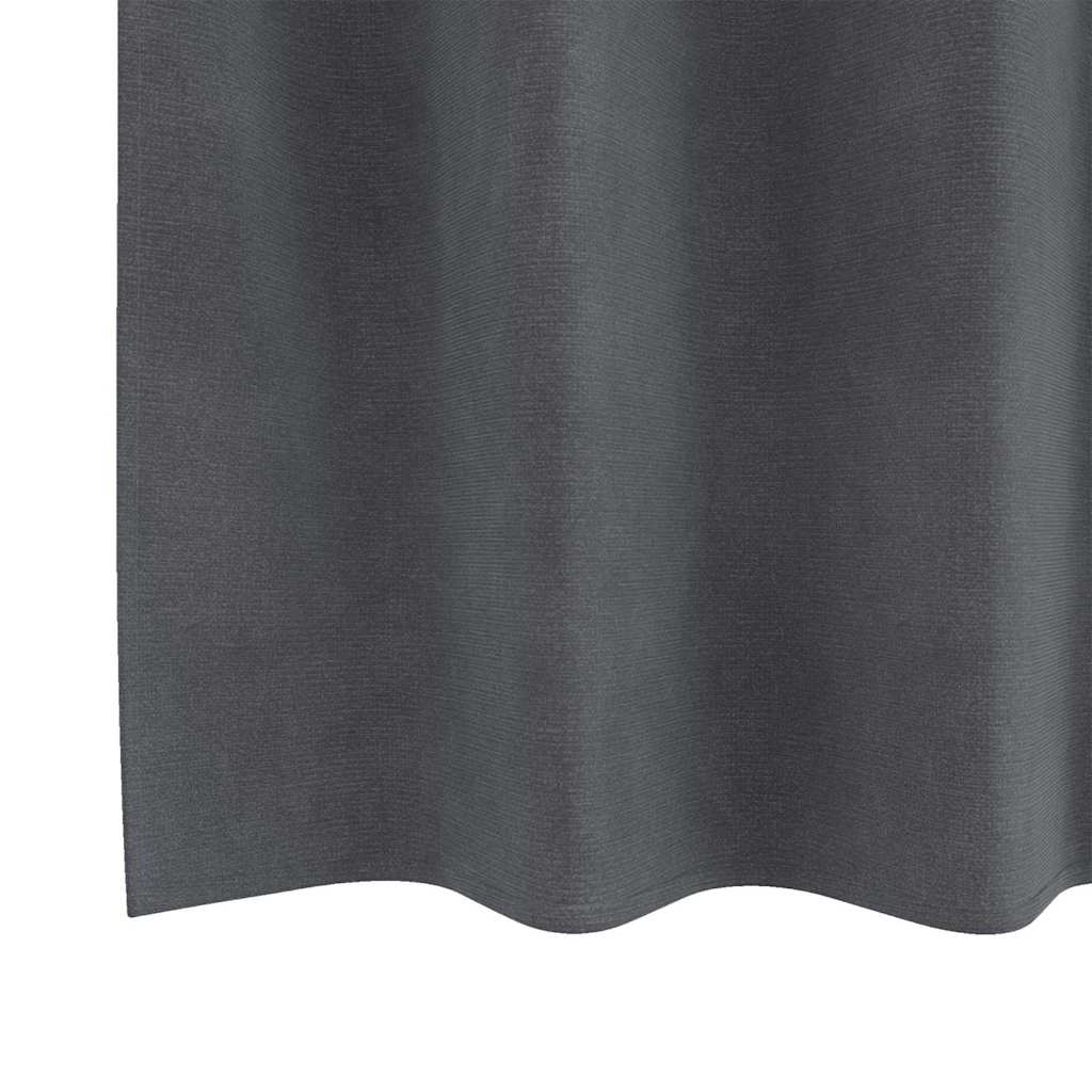 Cortinas com cortinas 2 pcs Cinzento-claro 140 x 175 cm Veludo