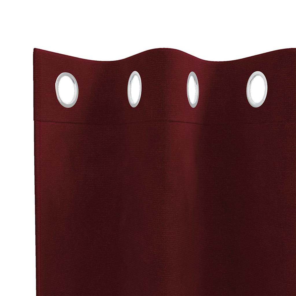 Cortinas com cortinas 2 pcs vermelho tinto 140 x 225 cm Veludo