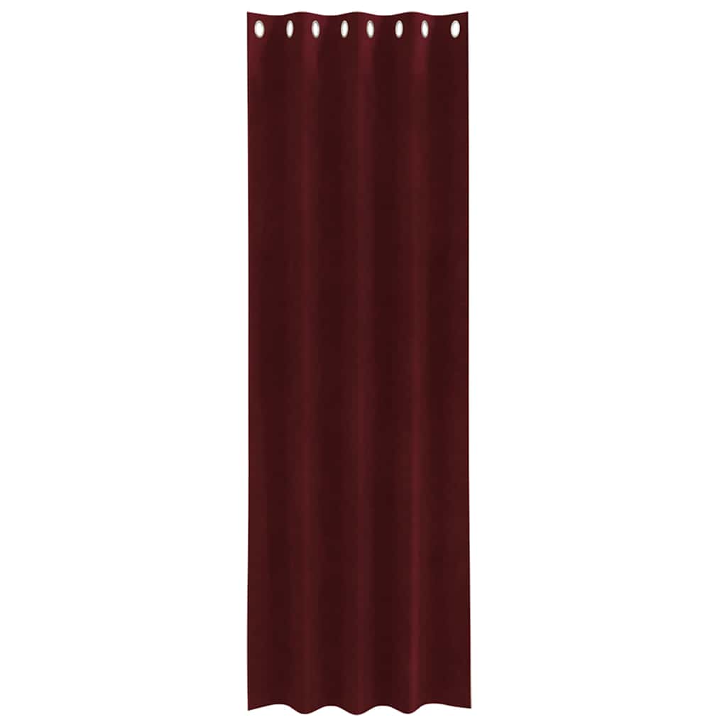 Cortinas com cortinas 2 pcs vermelho tinto 140 x 225 cm Veludo