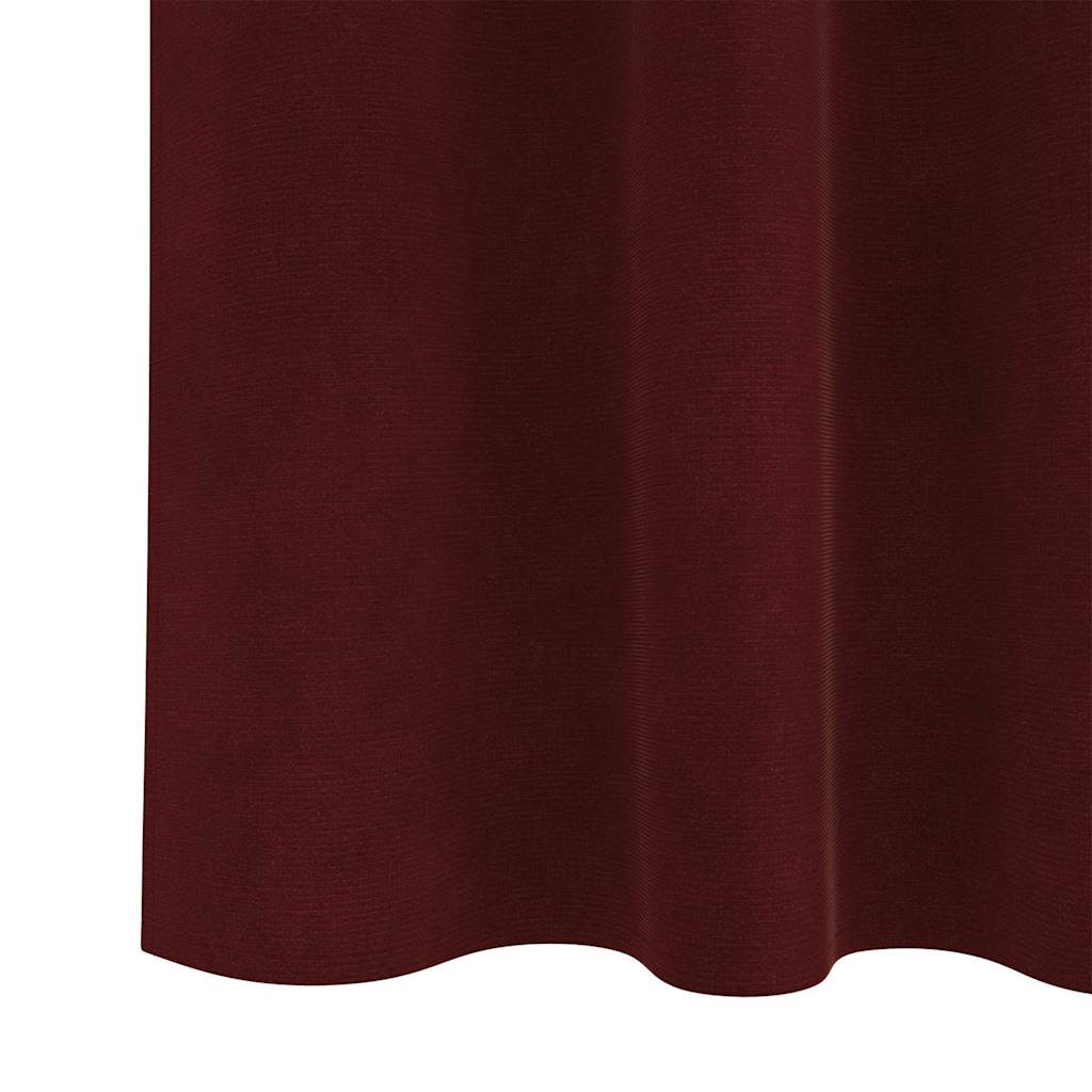 Cortinas com cortinas 2 pcs vermelho tinto 140 x 245 cm Veludo