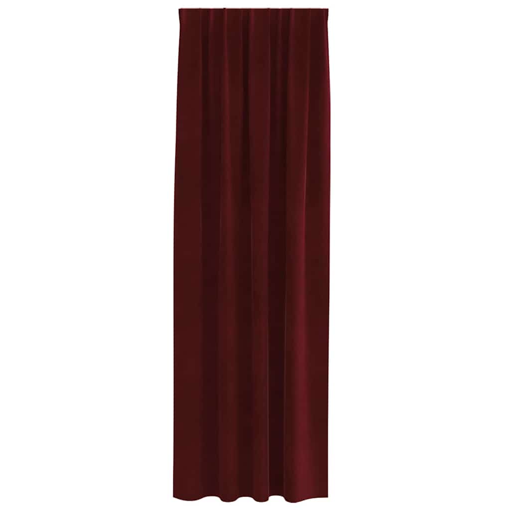 Cortinas com cortinas 2 pcs vermelho tinto 140 x 245 cm Veludo