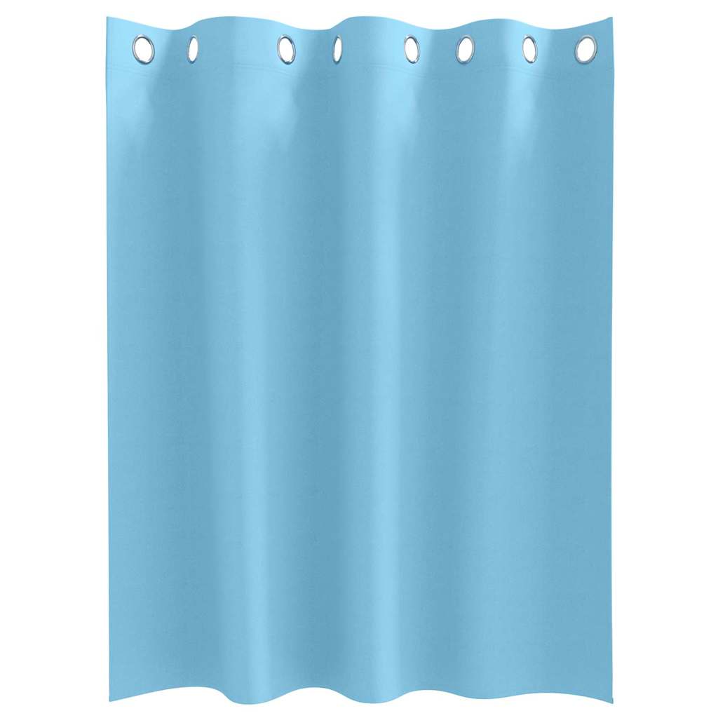 Cortinas opacas com cortinas Azul Claro Poliéster