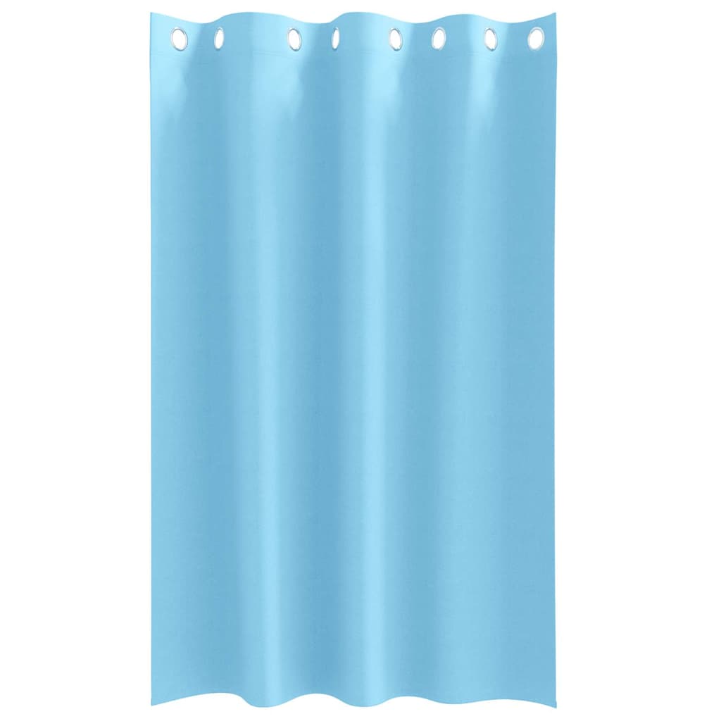 Cortinas opacas com cortinas Azul Claro Poliéster