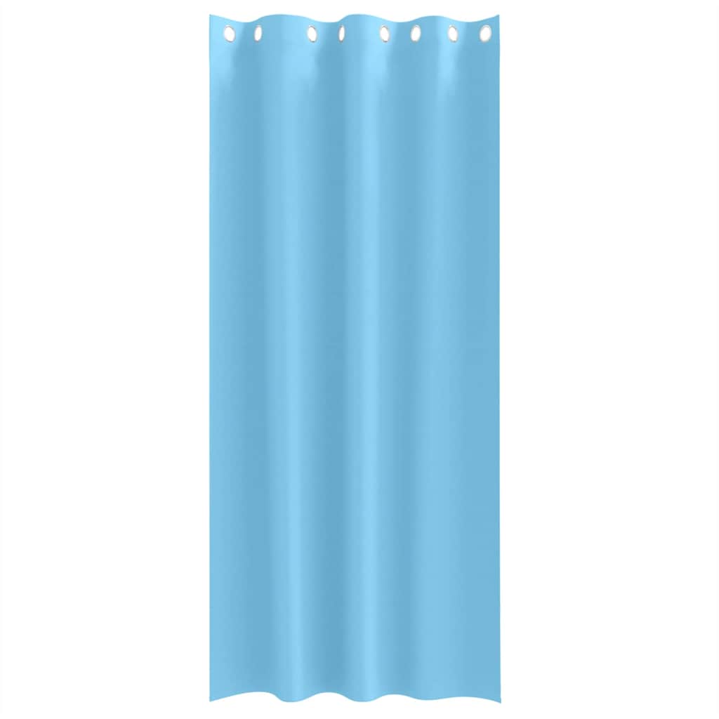 Cortinas opacas com cortinas Azul Claro Poliéster