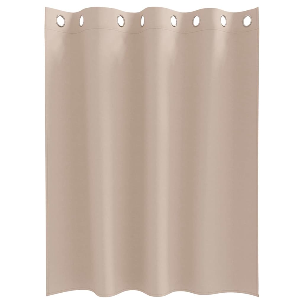 Cortinas opacas com cortinas Cinzento-acastanhado Poliéster