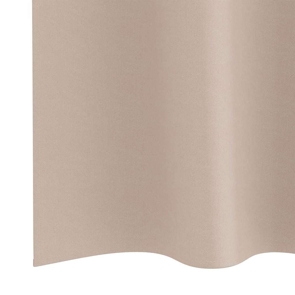 Cortinas opacas com cortinas Cinzento-acastanhado Poliéster