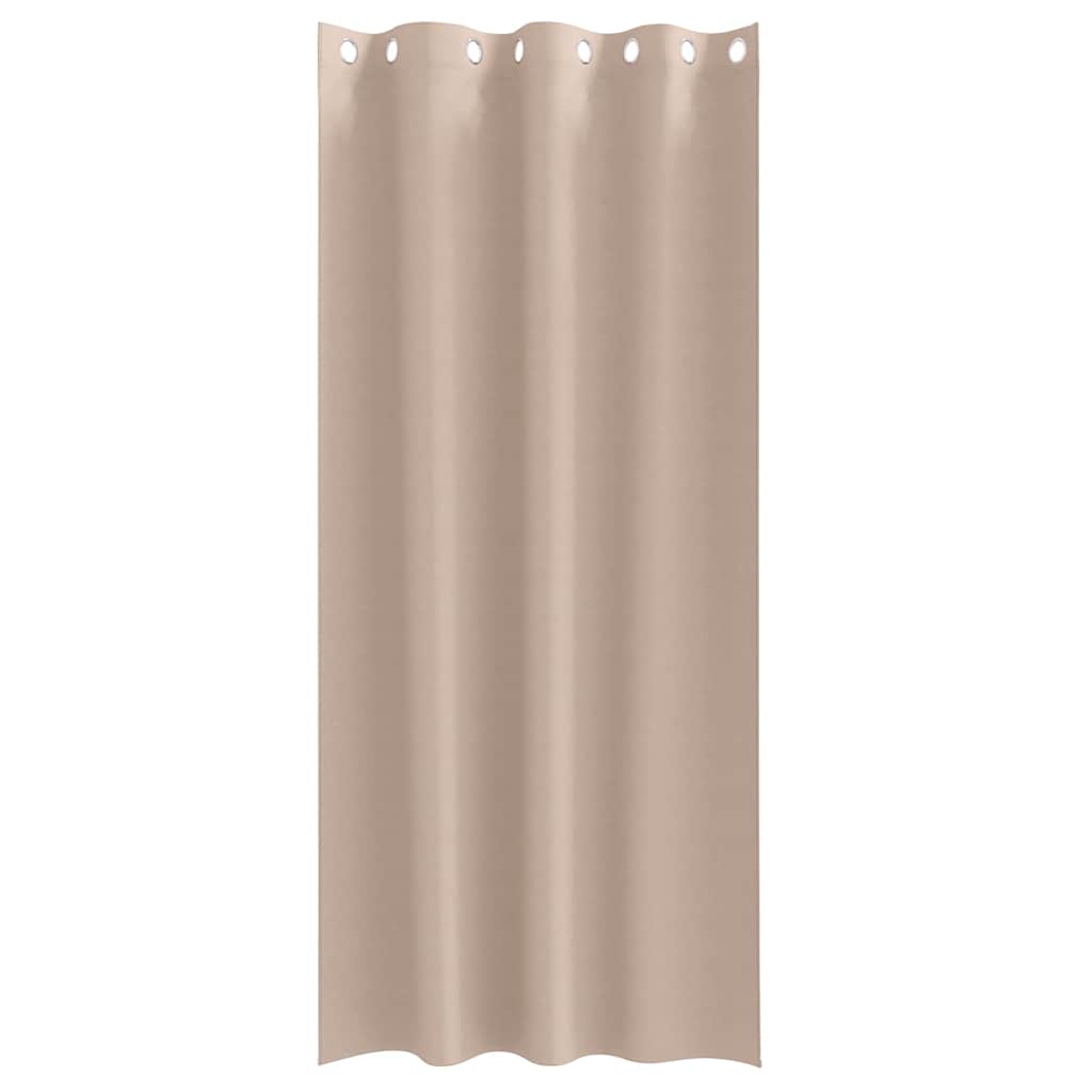 Cortinas opacas com cortinas Cinzento-acastanhado Poliéster