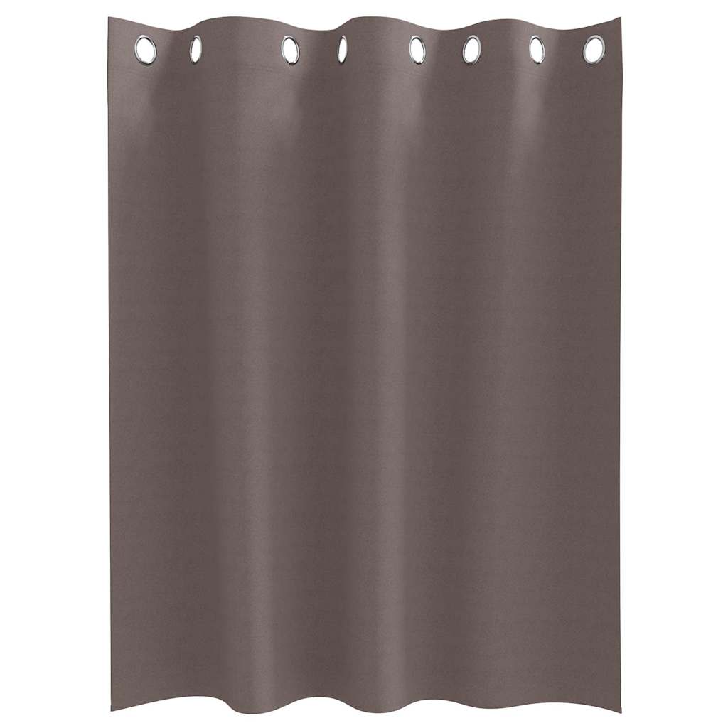 Cortinas opacas com cortinas Marrom Escuro Poliéster