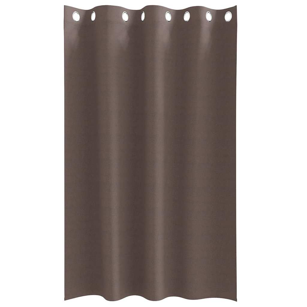 Cortinas opacas com cortinas Marrom Escuro Poliéster