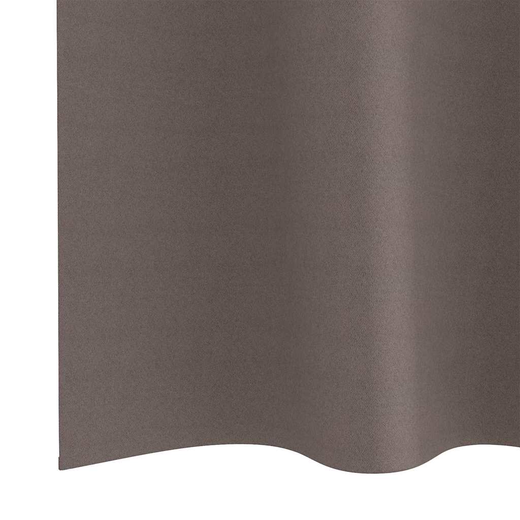 Cortinas opacas com cortinas Marrom Escuro Poliéster