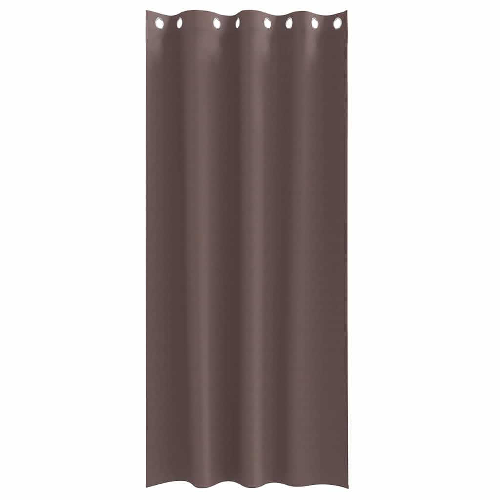 Cortinas opacas com cortinas Marrom Escuro Poliéster