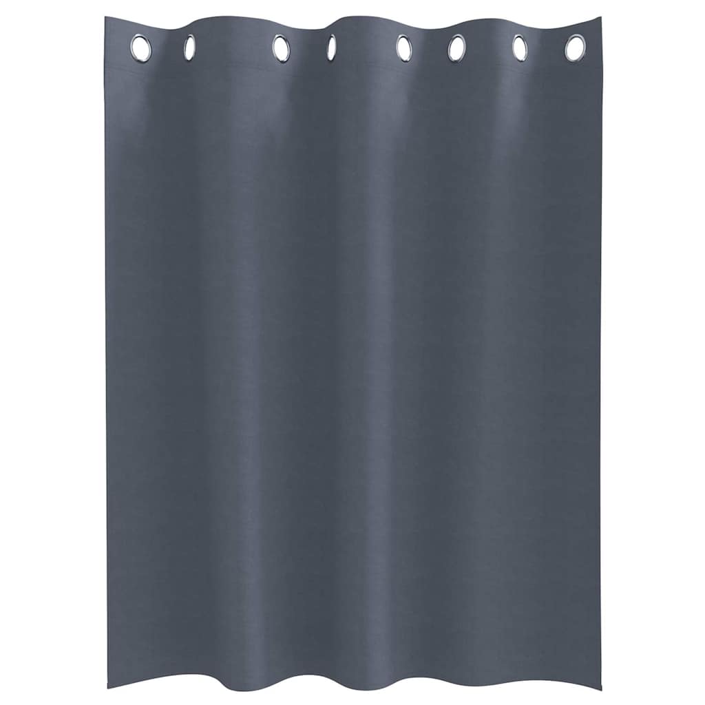 Cortinas opacas com cortinas Antracite Poliéster