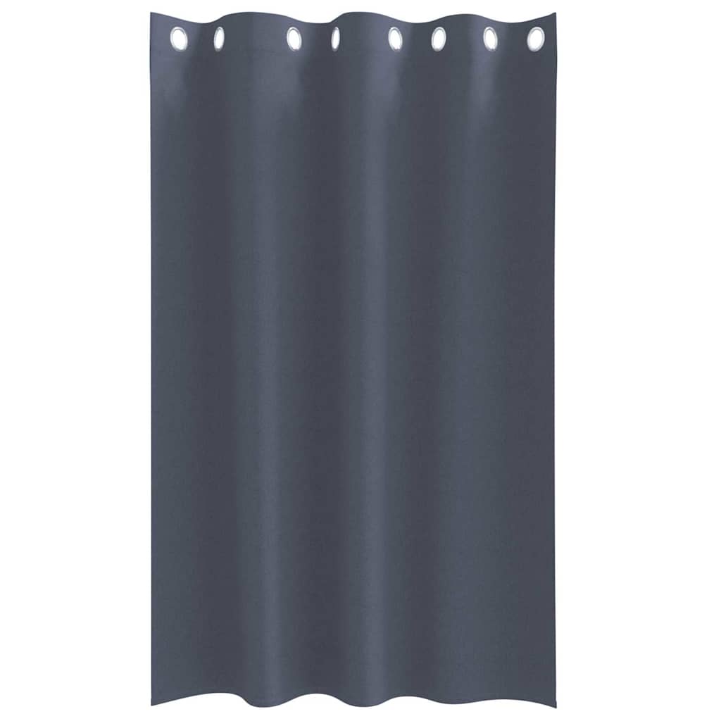Cortinas opacas com cortinas Antracite Poliéster