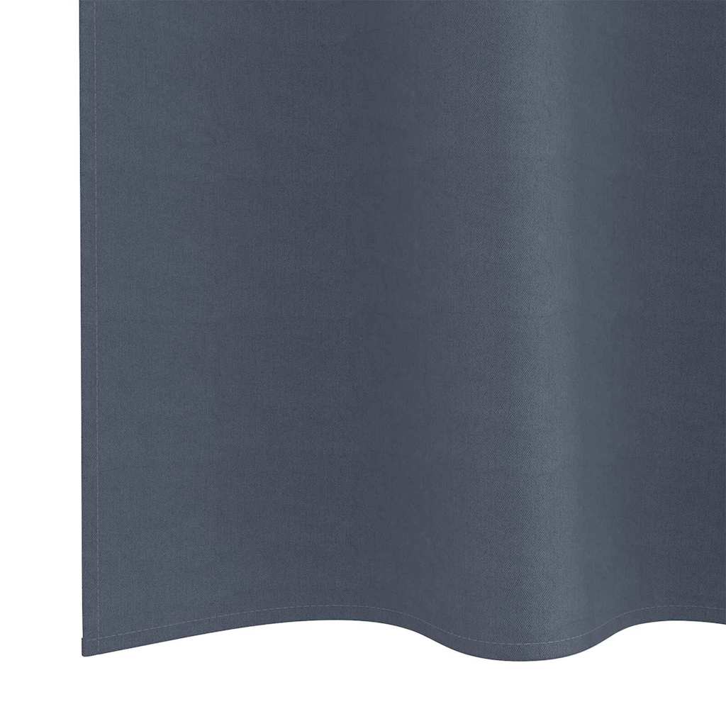 Cortinas opacas com cortinas Antracite Poliéster