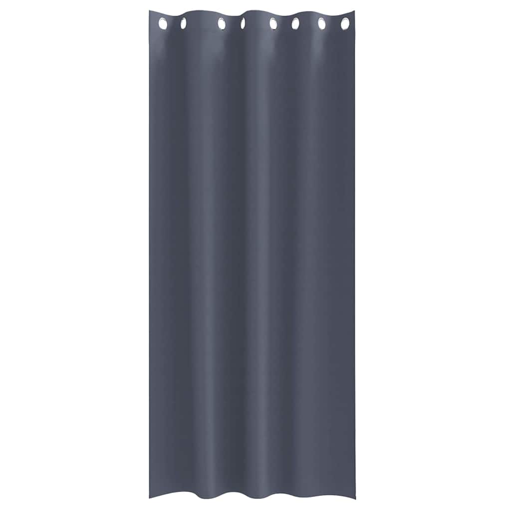 Cortinas opacas com cortinas Antracite Poliéster