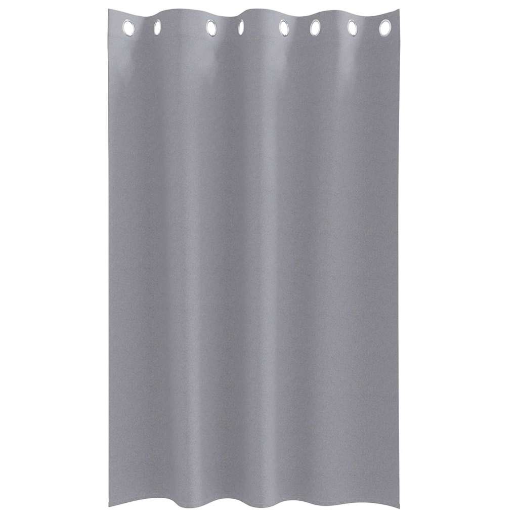 Cortinas opacas com cortinas Cinzento-claro Poliéster
