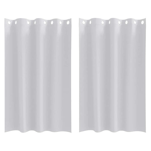 Cortinas Blackout com Argolas 2 pcs Cinza Claro 175 x 140 cm
