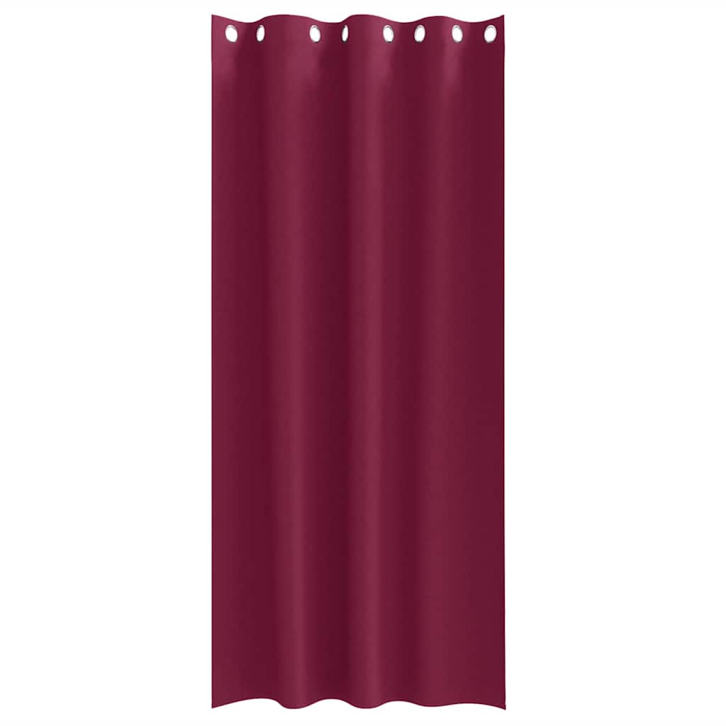 Cortinas opacas com cortinas Vinho Vermelho Poliéster